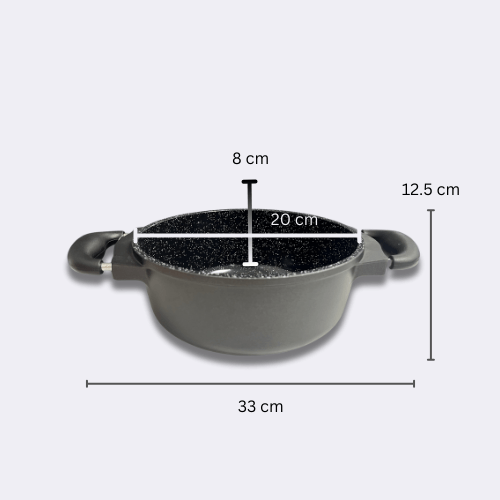 Mastercook Non Stick DieCast Aluminium Stock Pot 20cm